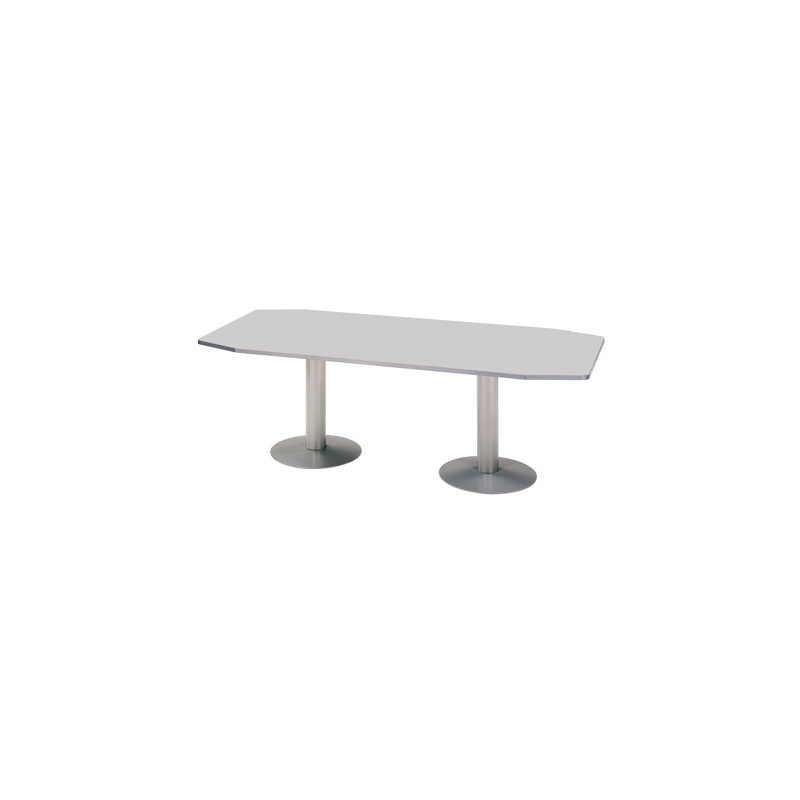Mesa reunion meeting 3003at01 estructura gris tablero haya 220x100x72 cm