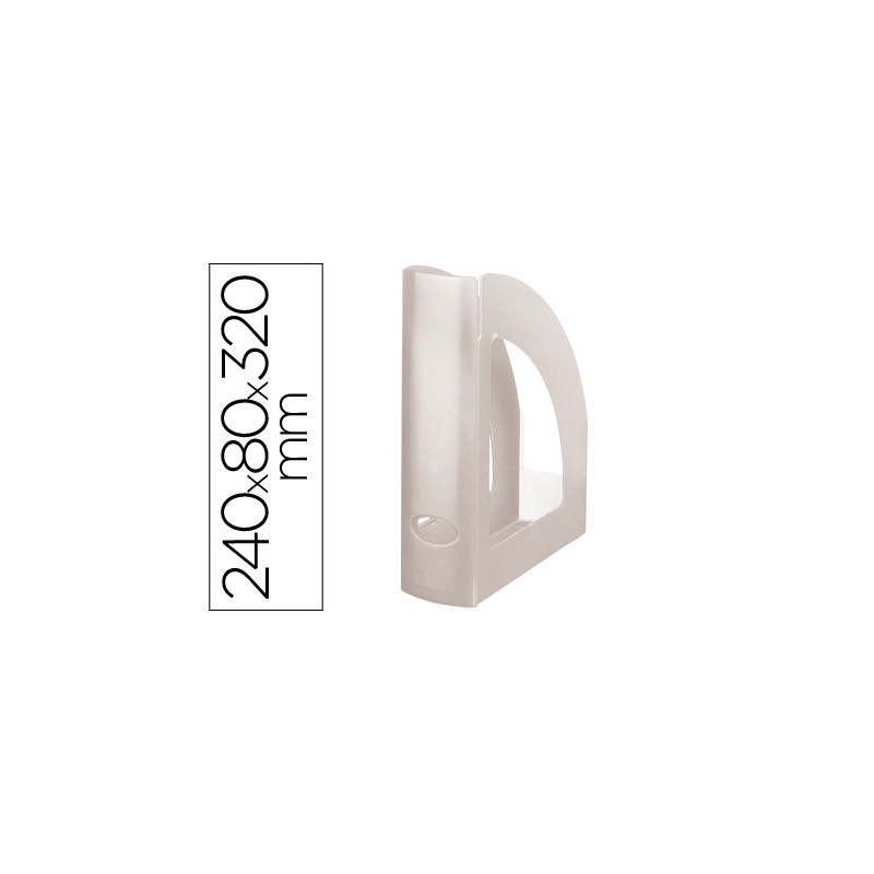 Revistero plastico q-connect transparente