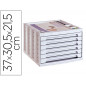 Fichero cajones de sobremesa archivo 2000 305x370x215 mm bandeja organizadora superior 6 cajones gris opaco