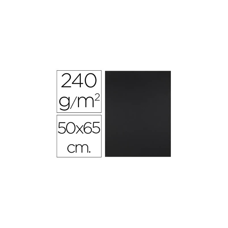 Cartulina liderpapel 50x65 cm 240g/m2 negro Cartulina liderpapel 50x65 cm 240g/m2 negro