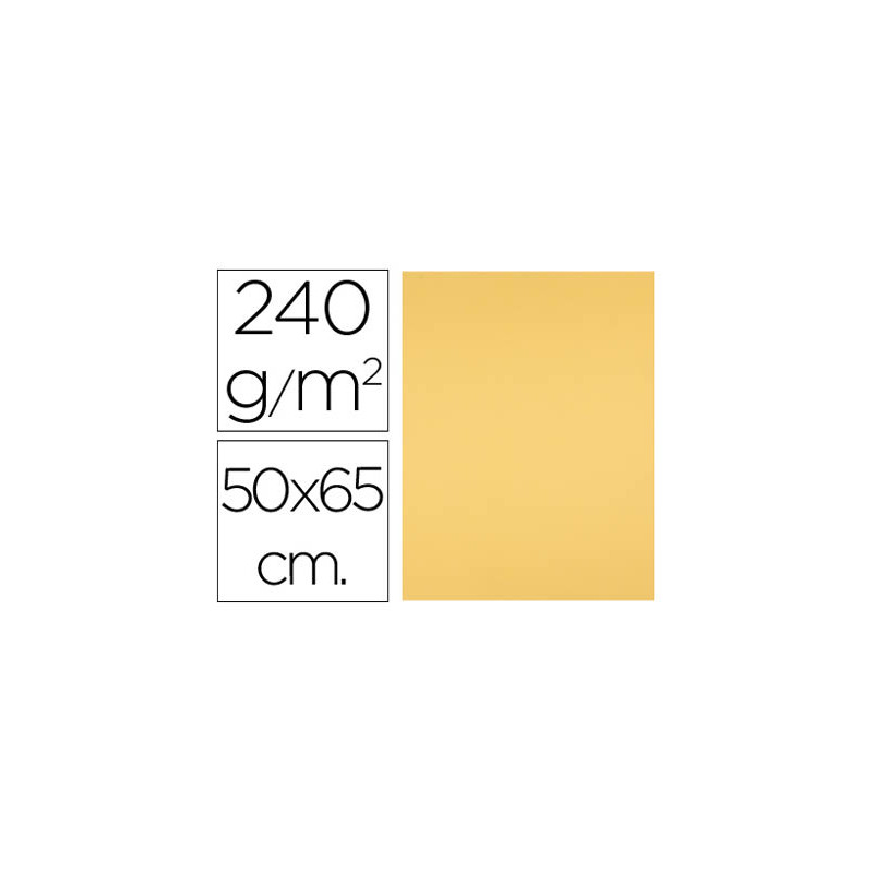Cartulina liderpapel 50x65 cm oro 240 gr unidad