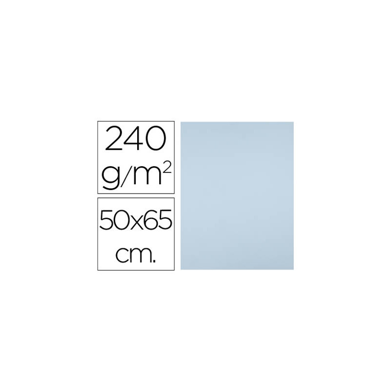 Cartulina liderpapel 50x65 cm 240g/m2 celeste