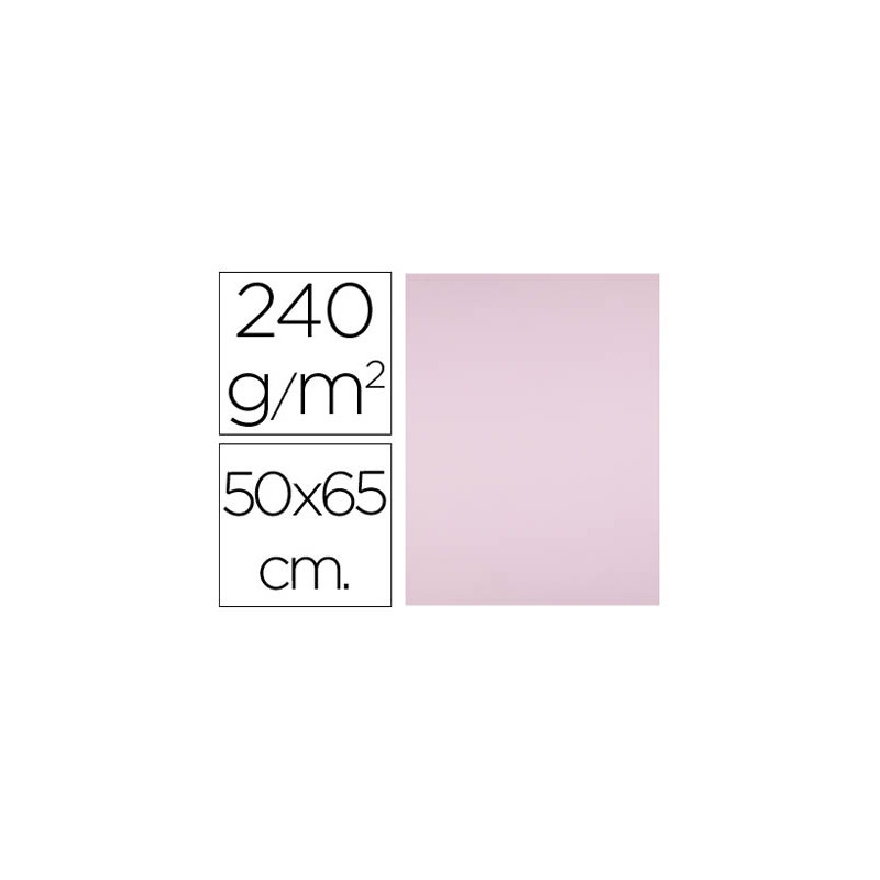 Cartulina liderpapel 50x65 cm 240g/m2 rosa