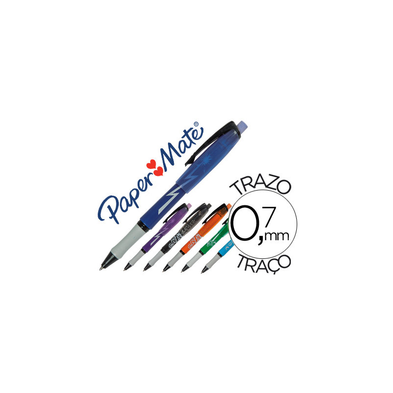 Boligrafo replay max fantasia colores surtidos con goma de borrar