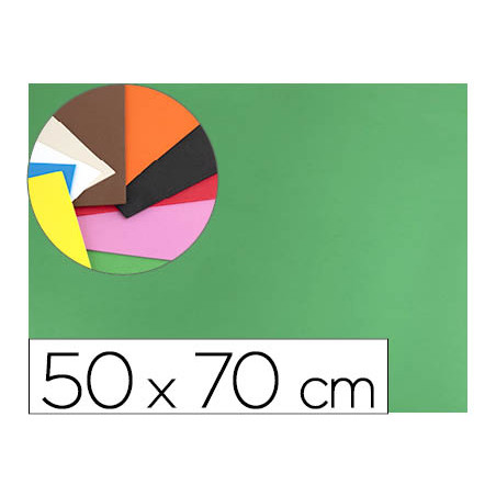 Goma eva liderpapel 50x70cm 60g/m2 espesor 1.5mm verde