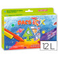 Lapices cera alpinotrix triangulares caja 12 colores