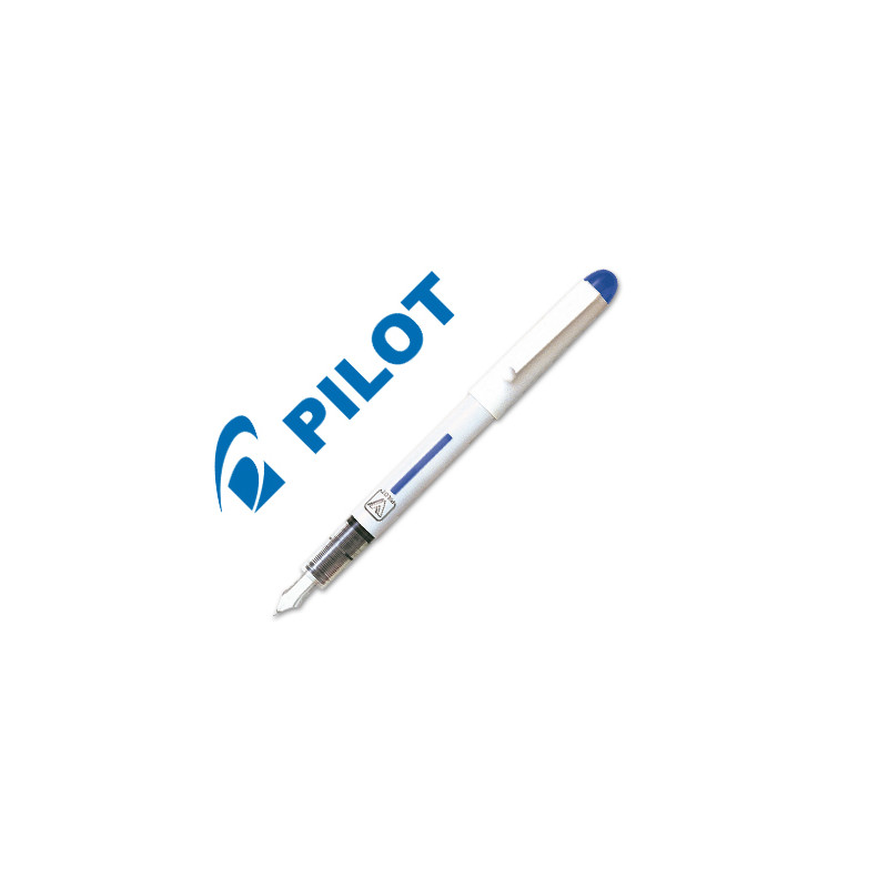 Pluma pilot v pen blanco desechable azul svpn-4wl