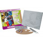 Set pintura al oleo lidercolor contiene 1 lienzo imprimacion 30x40cm 1 paleta madera 3 brochas tubos 12x12ml oleo