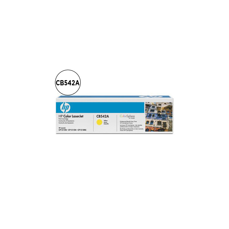 Toner hp cb542a color laserjet cp-1215/cp-1515/cp-1518 amarilo with colorsphere -1.400pag-