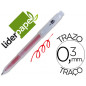 Boligrafo liderpapel super gel punta 0.5 mm rojo