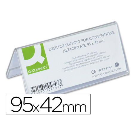Identificador sobremesa q-connect metacrilato 95x42 mm ref.5730