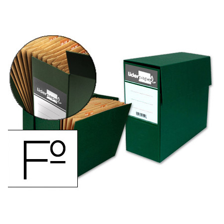 Caja transferencia con fuelle folio verde