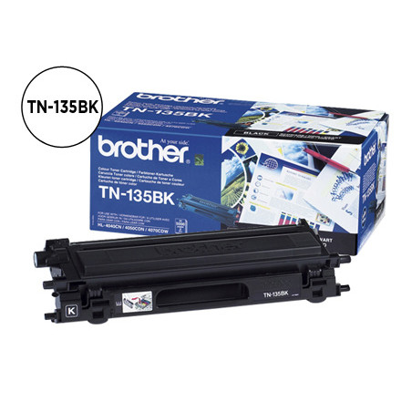 Toner brother tn-135bk hl-4040cn/4050cdn/4070cdw dcp-9040/9045 mfc-9440/9840 negro -5.000@5%-