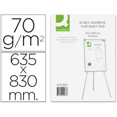 Bloc congreso q-connect papel autoadhesivo 70 gr 635x830