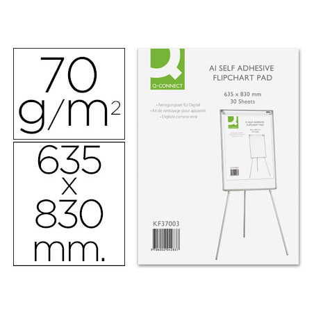 Bloc congreso q-connect papel autoadhesivo 70 gr 635x830