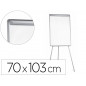 Pizarra blanca q-connect con tripode 90x70x195cm y brazos extensibles para conferencias superficie laminada