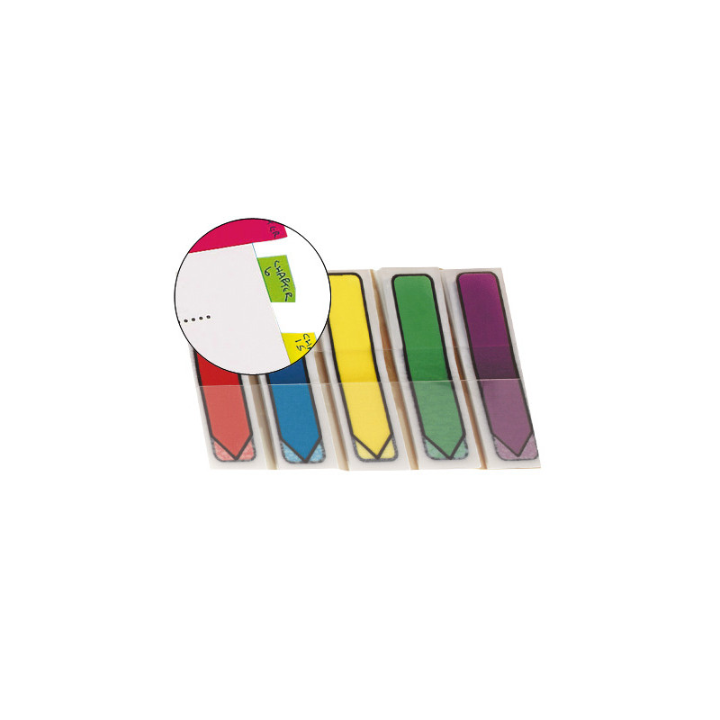 Banderitas separadoras flechas dispensador colores brillantespost-it index 684arr1 100 banderitas