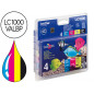 Ink-jet brother lc-1000 pack negro/cian/magenta y amarillo