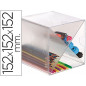 Archicubo archivo 2000 aspa organizador modular apilable plastico 150x150x150 mm incluye dos clips sujecion