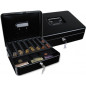 Caja caudales q-connect 12   " 300x240x90 mm negra con portamonedas