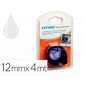 Cinta dymo 12mm x 4mt transparente para maquina letratag