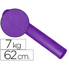 Papel de regalo kraft liso bobina 62 cm 7 kg color lila