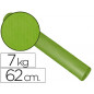 Papel de regalo kraft liso bobina ancho 62 cm peso 7 kg gramaje 60 gr color pistacho