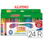 Rotulador alpino maxi caja de 24 unidades colores surtidos