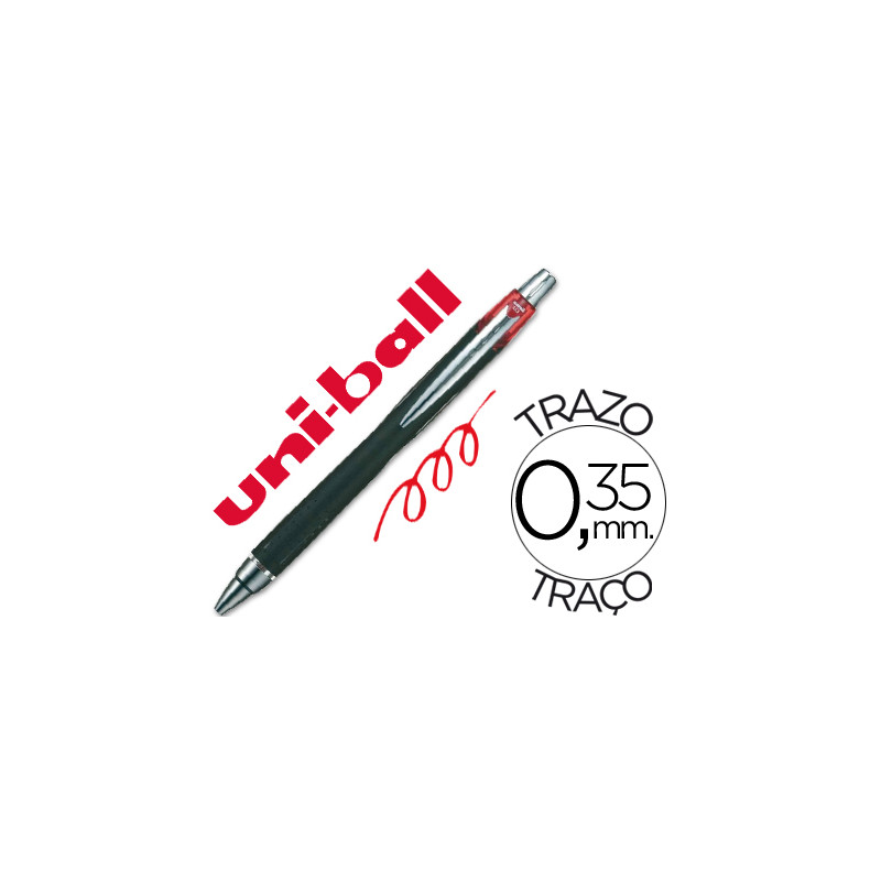 Boligrafo uni-ball jetstream sxn-210 retractil tinta hibrida color rojo