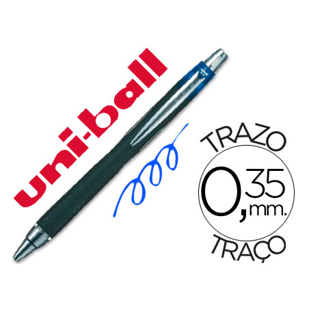 Boligrafo uni-ball jetstream sxn-210 retractil tinta hibrida color azul