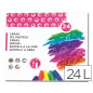 Lapices cera semi blanda lider papel caja de 24 unidades colores surtidos
