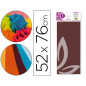 Papel seda liderpapel 52x76cm 18g/m2 bolsa de 5 hojas marron