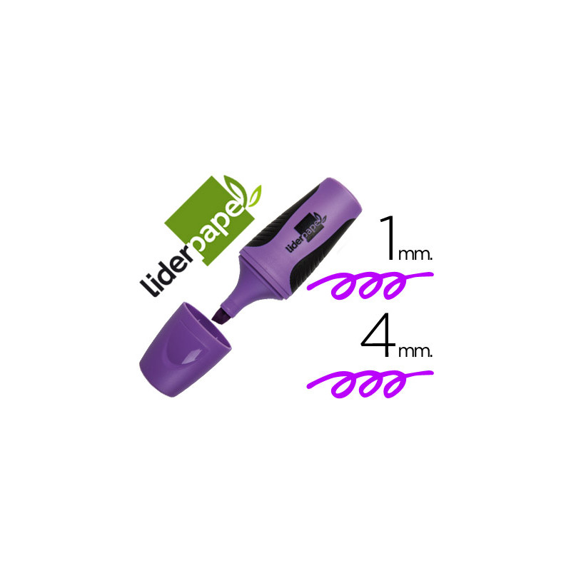 Rotulador liderpapel mini fluorescente violeta
