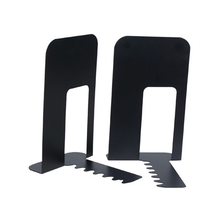Apoyalibros metalico q-connect kf00837 negro juego 165x127x165mm