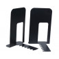 Apoyalibros metalico q-connect kf00837 negro juego de 2 165x127x165mm