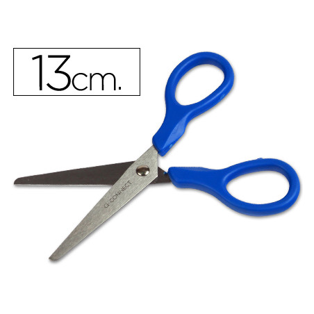 Tijera escolar q-connect inoxidable 5\\\" 13 cm