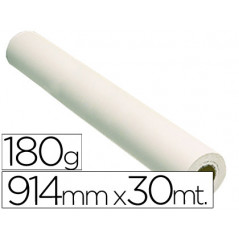 Papel reprografia glossy 180 grs. para plotter papel fotografico brillo 914x30 mts. 2880 dpi