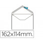 Sobre liderpapel n.21 blanco c6 114x162 mm engomado solapa de pico caja de 500 unidades