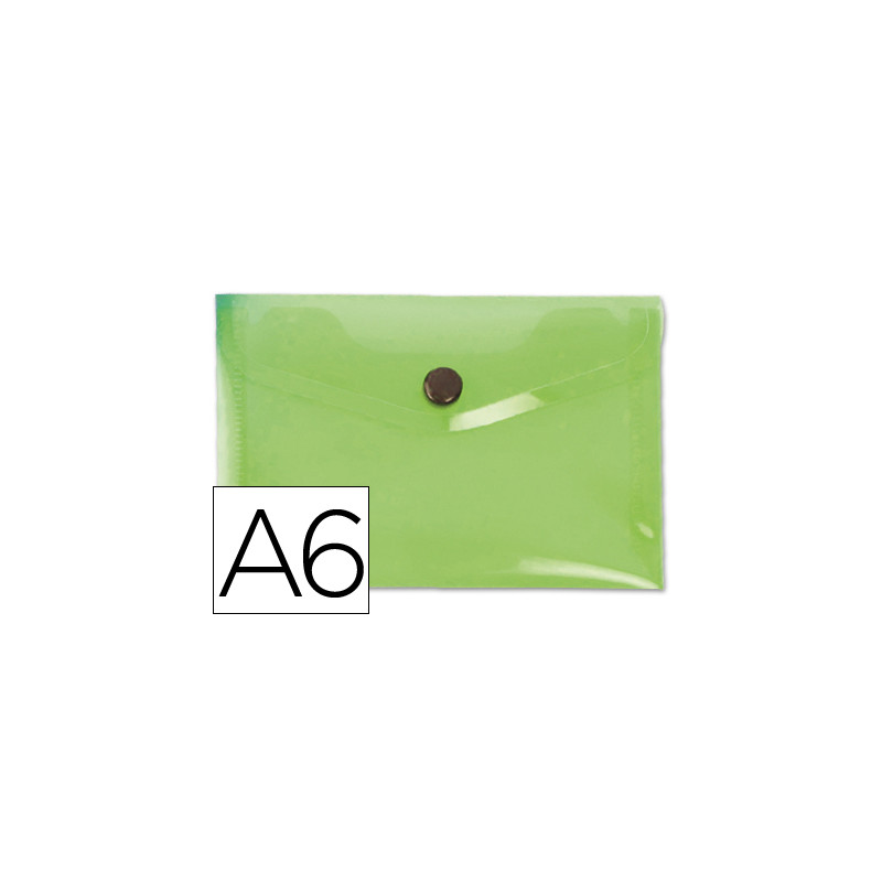 Carpeta liderpapel dossier broche 44233 polipropileno din a6 verde translucido