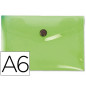 Carpeta liderpapel dossier broche 44233 polipropileno din a6 verde translucido
