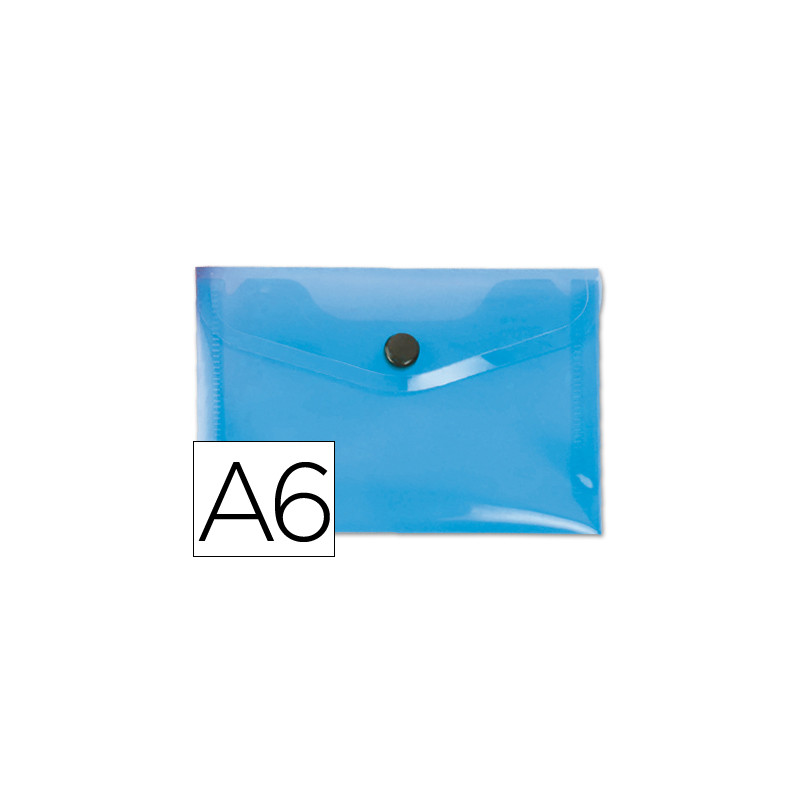 Carpeta liderpapel dossier broche 44232 polipropileno din a6 azul translucido