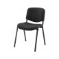 Silla confidente q-connect apilable tapizada sin ruedas 910mm alto 460mm largo 440mm profundidad negro