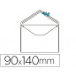 Sobre liderpapel n.1 blanco minimo normalizado 90x140mm engomado solapa de pico caja de 500 unidades