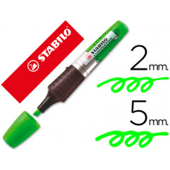 Rotulador stabilo boss luminator verde tinta liquida