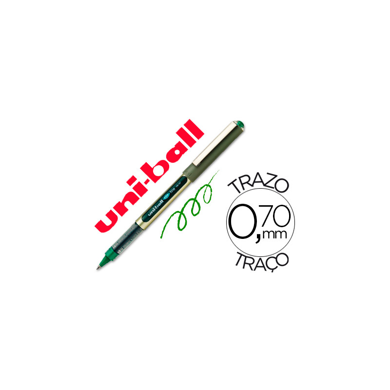 Rotulador uni-ball roller ub-157e verde 0,7 mm unidad