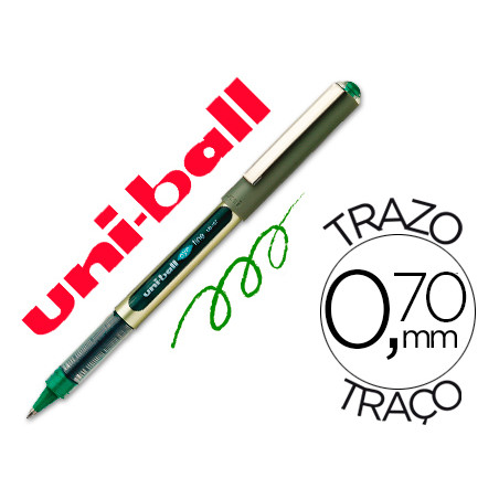 Rotulador uni-ball roller ub-157 verde 0,7 mm unidad