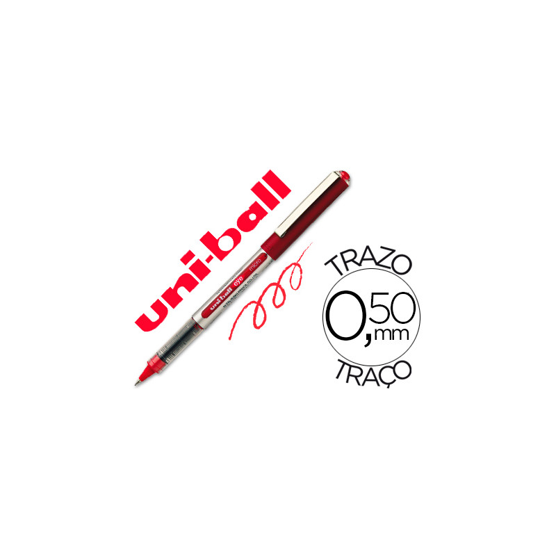 Rotulador uni-ball roller ub-150e micro eye rojo 0,5 mm unidad