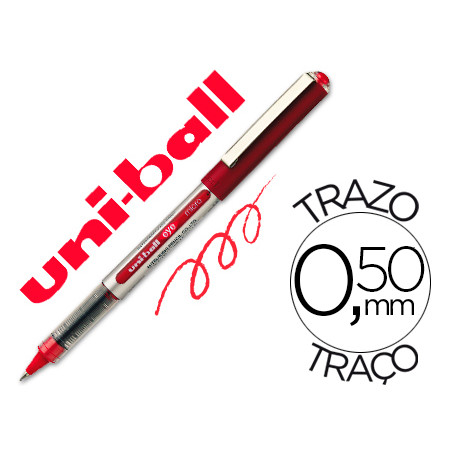 Rotulador uni-ball roller ub-150 micro eye rojo 0,5 mm -unidad