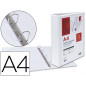 Carpeta canguro 4 anillas mixtas 55mm liderpapel a4 plastico color blanco