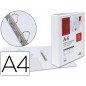 Carpeta canguro 2 anillas mixtas 40mm liderpapel a4 plastico color blanco